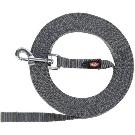 TRIXIE Training leash for small dogs, webbing, XS-S: 10m/10mm, very lightweight, graphite