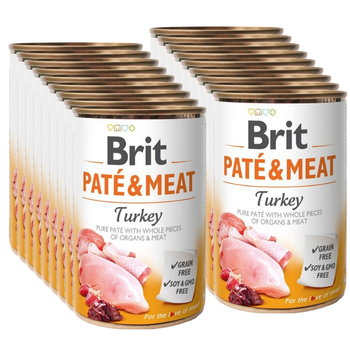 no pork Brit Pate & Meat with turkey 18x400g