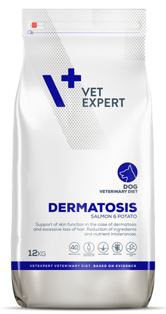 VETEXPERT Veterinary Diet Dog Dermatosis Salmon Potato 12kg