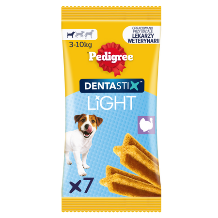 Pedigree Dentastix Light Dental Chews Small Breeds Dog Treats 7 pcs - 58g