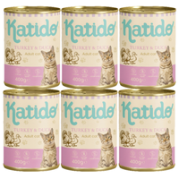 Katido Wet Cat Food Turkey and Duck 6x400g