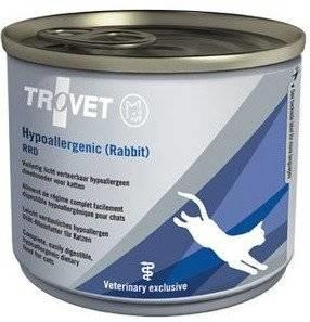 no pork TROVET RRD Hypoallergenic Rabbit for cats 12x200g
