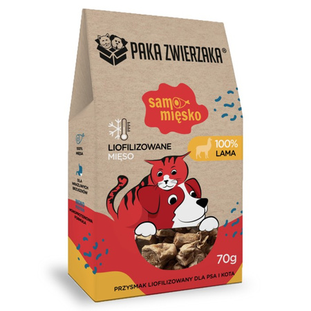Paka Zwierzaka Samo Mięsko LAMA freeze-dried delicacy 70g