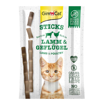 GIMCAT Sticks with lamb and poultry, 4 pieces