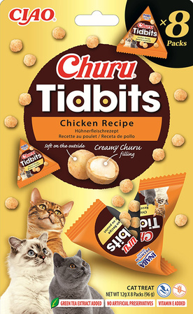 INABA Cat Churu Tidbits - chicken 4x(8x12g)