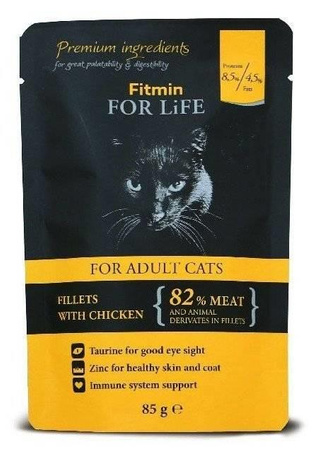 Fitmin Cat For Life Adult Chicken 85g