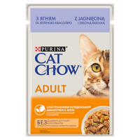 no pork Purina Cat Chow Adult Lamb and Green Beans 85g