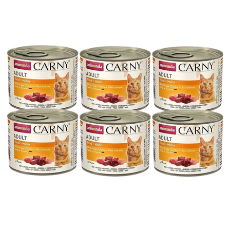 no pork Animonda Cat Carny Adult Beef and Chicken 6x200g