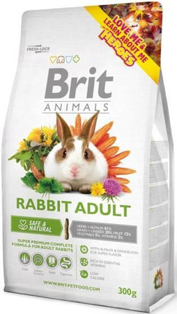 no pork Brit Animals Rabbit Adult Complete 300g