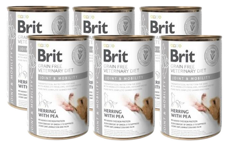 BRIT GF Veterinary Diets Dog Joint & Mobility 6x400g wet dog food