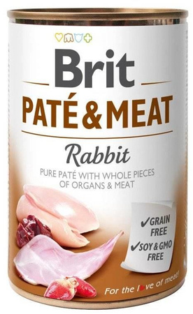 no pork Brit Pate & Meat with Rabbit 400g