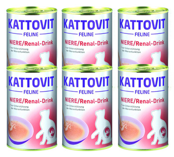 NO PORK Kattovit Drink Niere/Renal Chicken 6 x 135ml