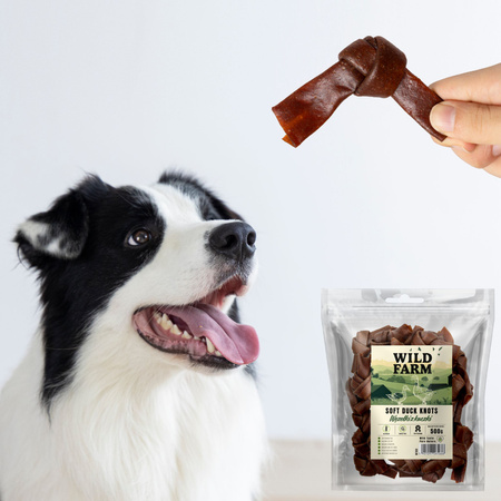 WILD FARM Duck Knots 500g dog treats