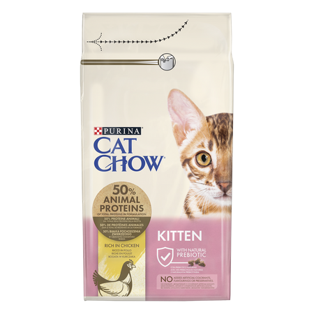  NO PORK Purina Cat Chow Kitten Chicken 1.5kg