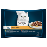 GOURMET Perle food for adult cats Meat Duet 4x85g