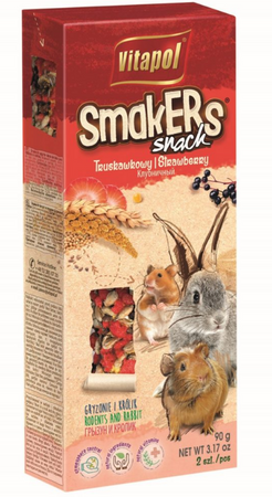 Vitapol Strawberry Smakers for Rodents 2pc