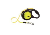 Flexi Leash New Classic M Tape 5m Up to 25kg Yellow Neon