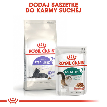 ROYAL CANIN Sterilised +7 10kg dry cat food for adult cats, 7 to 12 years of age, sterilised
