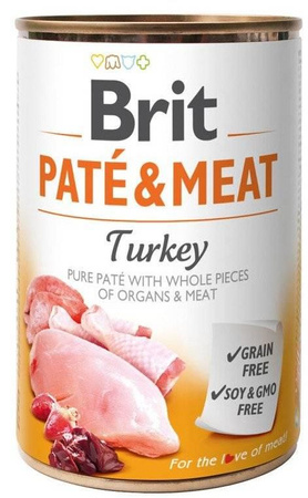 no pork Brit Pate & Meat with turkey 18x400g