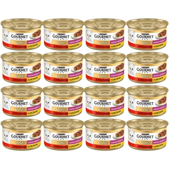 Purina Gourmet Gold with Beef and Chicken in Sauce 48x85g