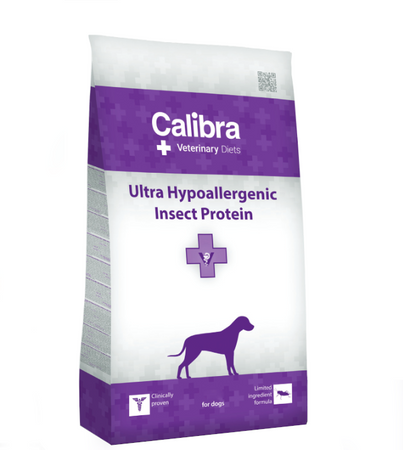 no pork Calibra Veterinary Diets Dog Ultra Hypoallergenic Insect Protein 2kg