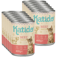 Katido Wet Cat Food with Beef 12x400g