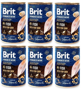 no pork Brit Premium By Nature Fish With Fish Skin 6x800g