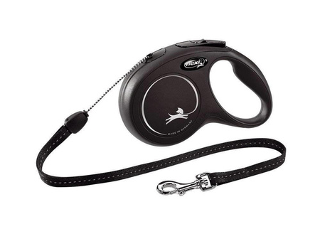 Flexi Leash New Classic S Rope 8m Up to 12kg Black