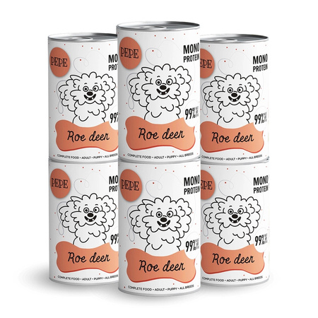 PEPE MONO PROTEIN Roe deer 6x400 g