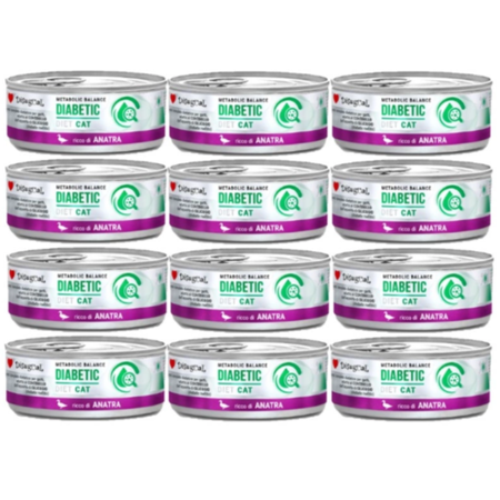 Disugual Wet cat food Veterinary DIABETIC Duck (adult) 12x85g