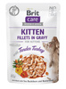 BRIT CARE Cat Kitten Fillets in Gravy with Tender Turkey Enriched with Sea Buckthorn and Nasturtium 24x85g