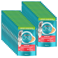 Purina One Sterilcat with turkey and green beans 26x85g
