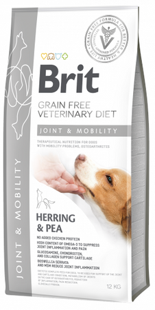 Brit Grain Free Veterinary Diet Dog Joint &amp; Mobility Herring with Peas 12kg