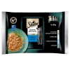 SHEBA Selection Select Slices Fish Flavours pouches 4x85 g – complete wet food for adult cats, in sauce (pieces with: salmon and black cod, white fish, ocean fish, cod)