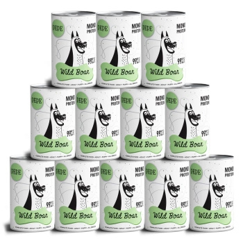 no pork Paka Zwierzaka Pepe Mono Protein Boar Venison 12x400g