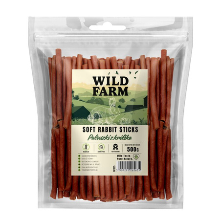 WILD FARM Rabbit sticks 2x500g dog treats