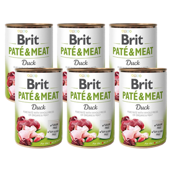 no pork Brit Pate & Meat with Duck 6x400g