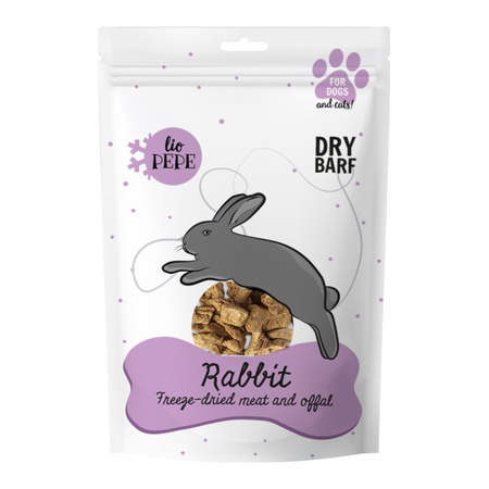 PAKA ZWIERZAKA - Lio PEPE Rabbit freeze-dried treat (rabbit liver) 60g 