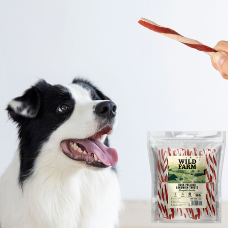 WILD FARM duck sandwich 500g dog treats
