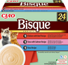 INABA Cat Ciao Bisque - complementary food for cats, cream soup with chicken, beef, tuna and salmon 24x40g