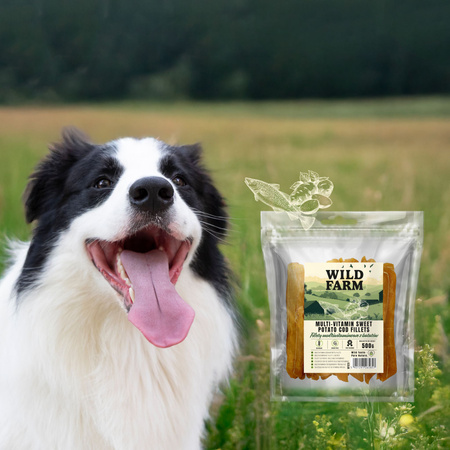 WILD FARM multivitamin yam fillets 500g dog treat