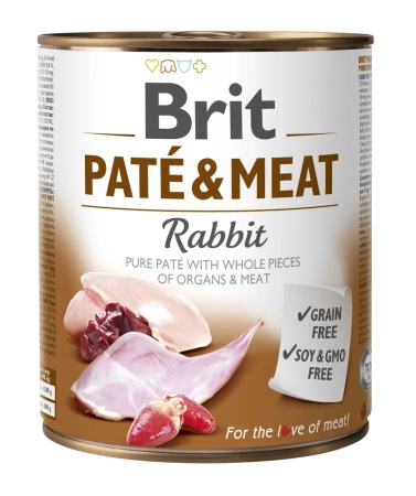 no pork Brit Pate & Meat with Rabbit 6x800g