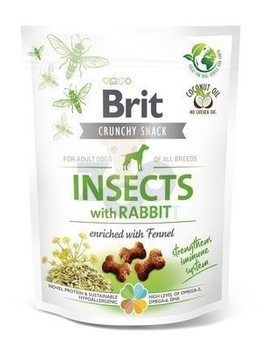 no pork Brit Care Dog Crunchy Cracker Insects Rich In Rabbit 200g