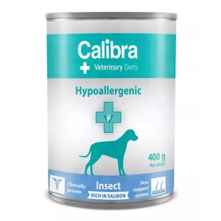 Calibra Veterinary Diets Dog Hypoallergenic Insect & Salmon 12x400g