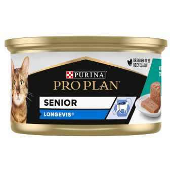 Purina Pro Plan Senior Longevis cat food with tuna 85 g