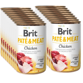 no pork Brit Pate & Meat with Chicken 18x400g