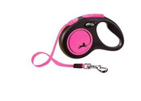 Flexi Leash Classic M Tape 5m Up to 25kg Neon Pink