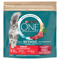 no pork Purina One Cat Sterilcat Food with Beef for Cats 1.5kg