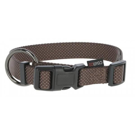 KERBL Set GoLeyGo Collar+Leash M Webbing with Adaptor up to 60kg Brown