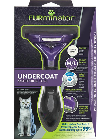 FURMINATOR Shorthair Combing Tool for Medium and Large Cats